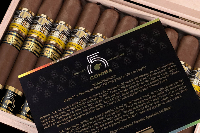 COHIBA 55 Aniversario der Habanos Edición Limitada 2021